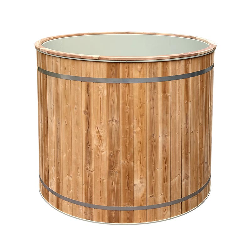 304 स्टेनलेस स्टील लाइनरको साथ गहिरो इमर्सन साइज कोल्ड बाथटब