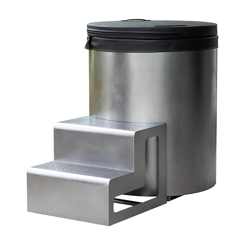 पूर्ण 304 स्टेनलेस स्टील राउन्ड कोल्ड प्लन्ज टब